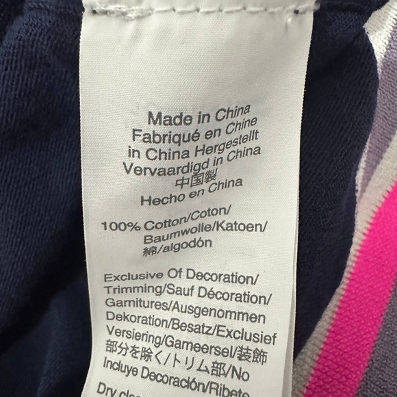 S J.Crew Navy Pink Trim Button Up Cardigan - Picture 5 of 5